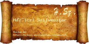 Hölczl Szilveszter névjegykártya